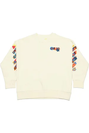 OFF-WHITE Off White Juniors Together Crewneck Sweatshirt voor jongens in -oranje