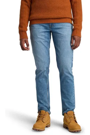 Timberland Heren Sandown Stretch 5 Pocket Slim-Fit Jeans in Denim