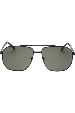 Guess Groene lens matzwarte zonnebril