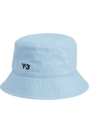 Y-3 Accessories Bucket Hat in Blue