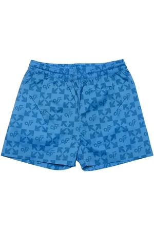 OFF-WHITE Off White Juniors Monogram Beach Boxers voor jongens in