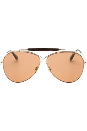 Tom Ford Holden bruine lens glanzende roségouden zonnebril