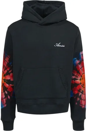 AMIRI Spot Tie Dye mouwen zwarte hoodie