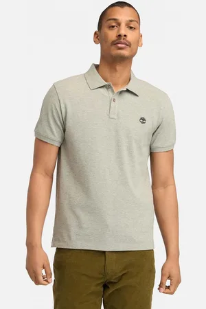 Timberland Heren Oyster River Logo Poloshirt met Korte Mouw in