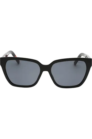 HUGO BOSS Grijze zwarte lenslens zonnebril