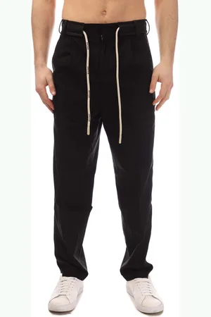 Palm Angels Herenpantalon Track Belt in zwart-wit