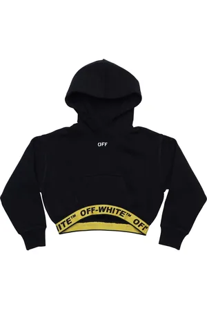 OFF-WHITE Off White Juniors Logo Industrial Hoodie voor meisjes in -geel
