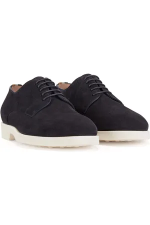 HUGO BOSS Herenschoenen Jerrard Derby in donkerblauw