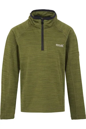 Regatta Kinderen/Kinderen Berley Half Zip Top met lange mouwen (Nefriet /zwart)