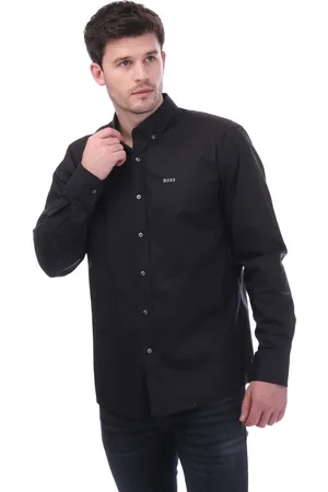 HUGO BOSS Heren Slim-Fit overhemd in
