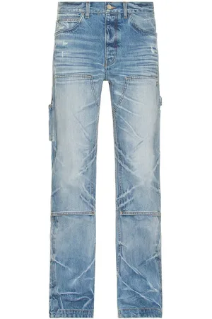 AMIRI Carpenter vervaagde indigoblauwe jeans met rechte pasvorm