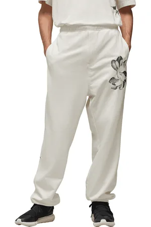 Y-3 Unisex Graphic French Terry Joggers in Off White