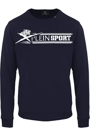 Philipp Plein Groot onderstreept merklogo marineblauw sweatshirt