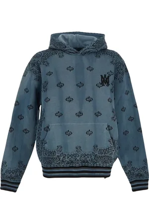 AMIRI Bandana basketbalstijl blauwe hoodie