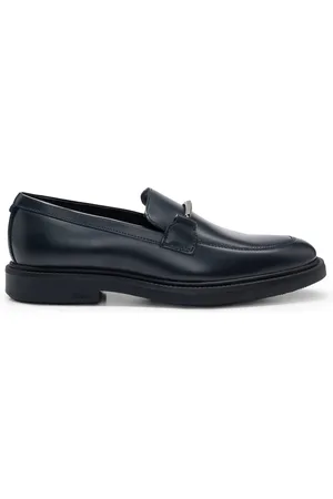 HUGO BOSS Herenschoenen Larry Moccasin in donkerblauw