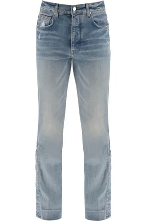 AMIRI Stack Kick Flare Leg Clay Indigo Blue Jeans
