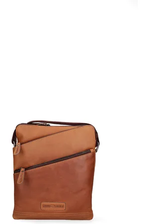 Hillburry Schoudertas Heren COGNAC