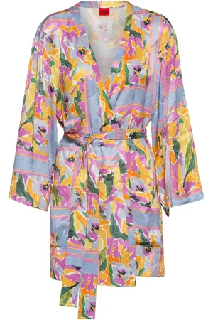 HUGO BOSS Dames Efilina Kimono Blouse in Multi kleur