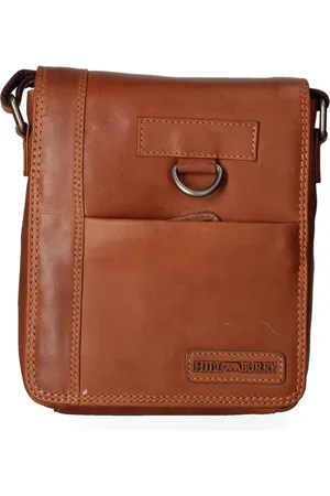 Hillburry Schoudertas Heren COGNAC