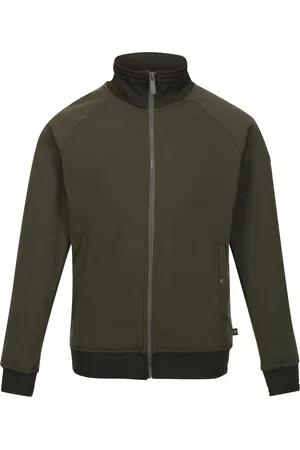 Regatta Heren Ivano Textured Full Zip Fleece Jas (Donkere Khaki)