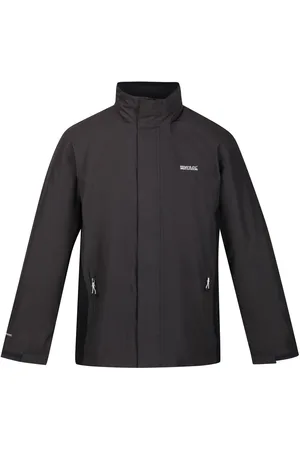 Regatta Groot Buiten Mens Klassieker Matte Kap Waterdicht Jasje (As/Zwart)