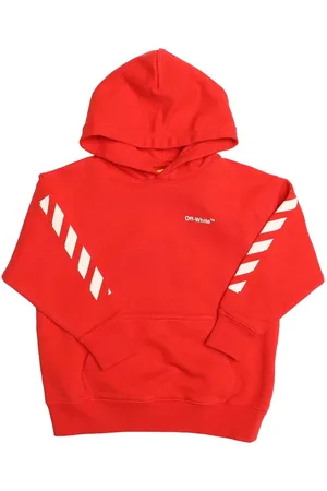 OFF-WHITE Off White Juniors Rubber Arrow Hoodie in -wit voor jongens