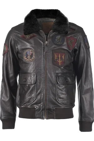 Top Gun Leren jas TGJ1001