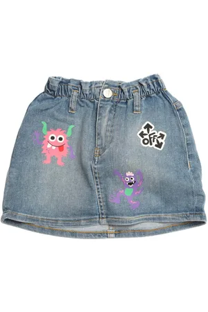 OFF-WHITE Meisjesrok Off White Juniors Monster Denim in