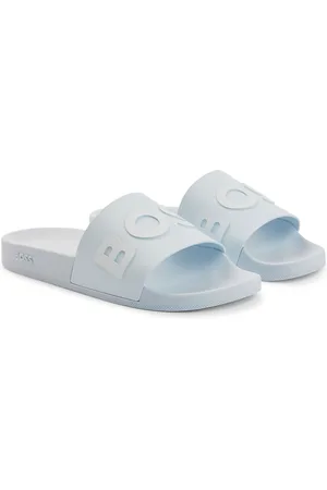 HUGO BOSS Heren Bay Sliders in Lichtblauw