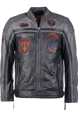 Top Gun Leren jas TGJ1005