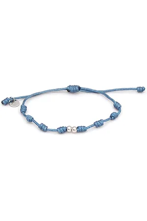 Luxenter 925 Sterling Zilveren Armband met Gerhodineerd Katoen - Harai