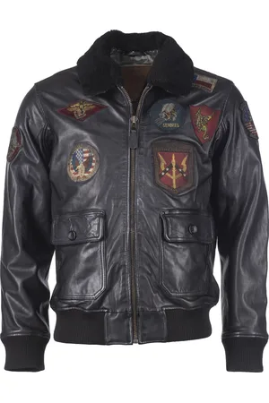 Top Gun Leren jas TGJ1001