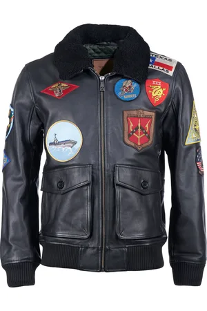 Top Gun Leren jas TG20201007