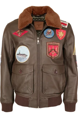 Top Gun Leren jas TG20201007