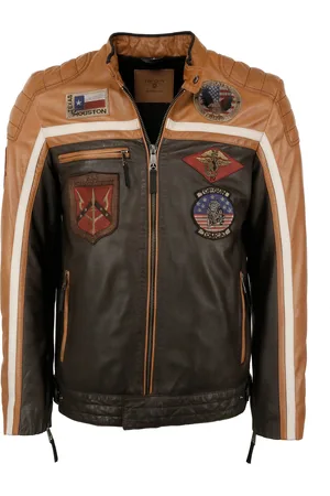 Top Gun Leren jas TGJ1005
