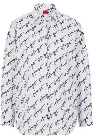 HUGO BOSS Dames Elisa Blouse in Multi kleur