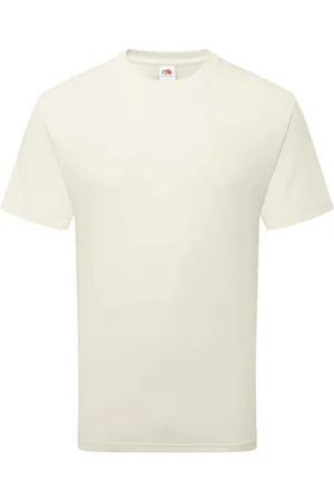 Fruit Of The Loom Katoenen uniseks T-shirt voor volwassenen (Natuurlijk)
