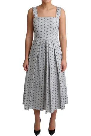 Dolce & Gabbana Midi-jurk Met Bloemenprint