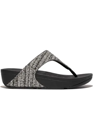 FitFlop Dames Fit Flop Lulu Shimmerweave teen-post sandalen in