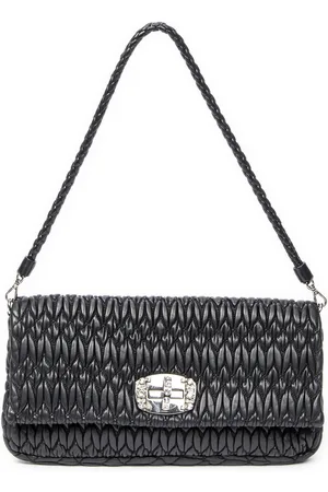 Miu Miu Small Crystal Chain Flap Clutch Schoudertas