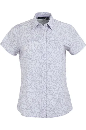 Regatta Dames/Dames Travel Meadow Bloemen Packaway Shirt met Korte Mouw ( hint)