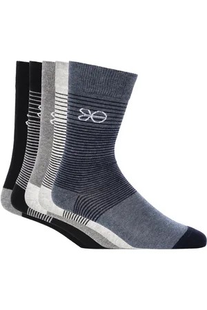 Crosshatch Heren Dupez Logo Crew Sokken (Set van 5) (Veelkleurig)
