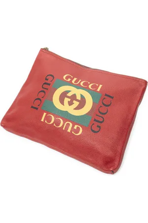 Gucci Medium Logo Portfolio Clutch Handtas