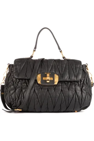 Miu Miu Large Flap Satchel Schoudertas