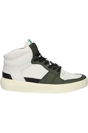 Blackstone DWAYNE - YG02 OFF WHITE GREEN - HIGH SNEAKER