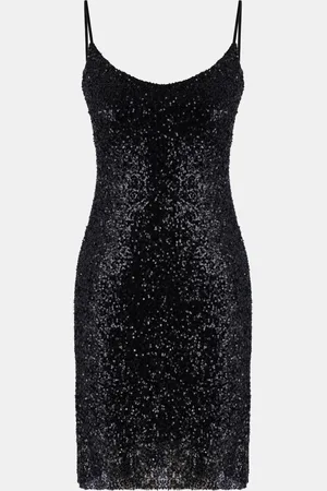 No Matter What Apparel Glanzende Mini Jurk met Bandjes