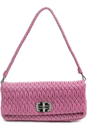 Miu Miu Small Crystal Chain Flap Clutch Schoudertas
