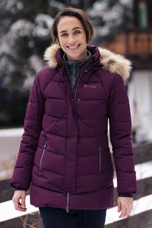 Mountain Warehouse Dames/Dames Isla II Lange Donzen Jas (Indigo)