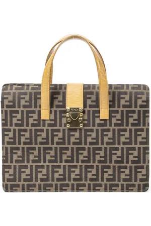 Fendi Vintage Pushlock Business Bag Handtas