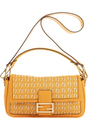 Fendi Woven Baguette Schoudertas